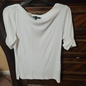 Ralph Lauren 3/4 white shirt